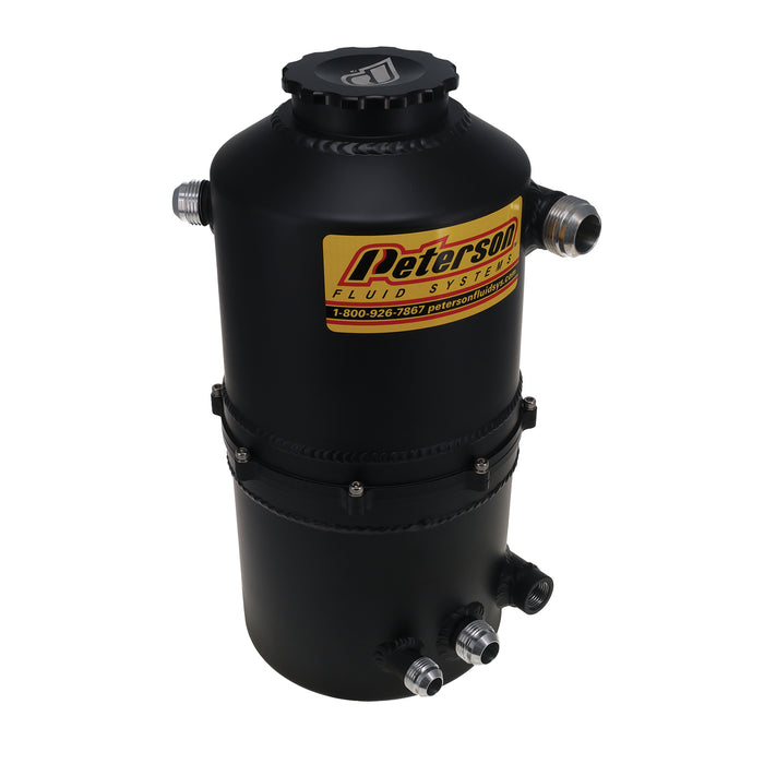 Peterson Fluid PTR08-0785-BLK Oil Tank 2.3 Gallon Single Scavenge Black