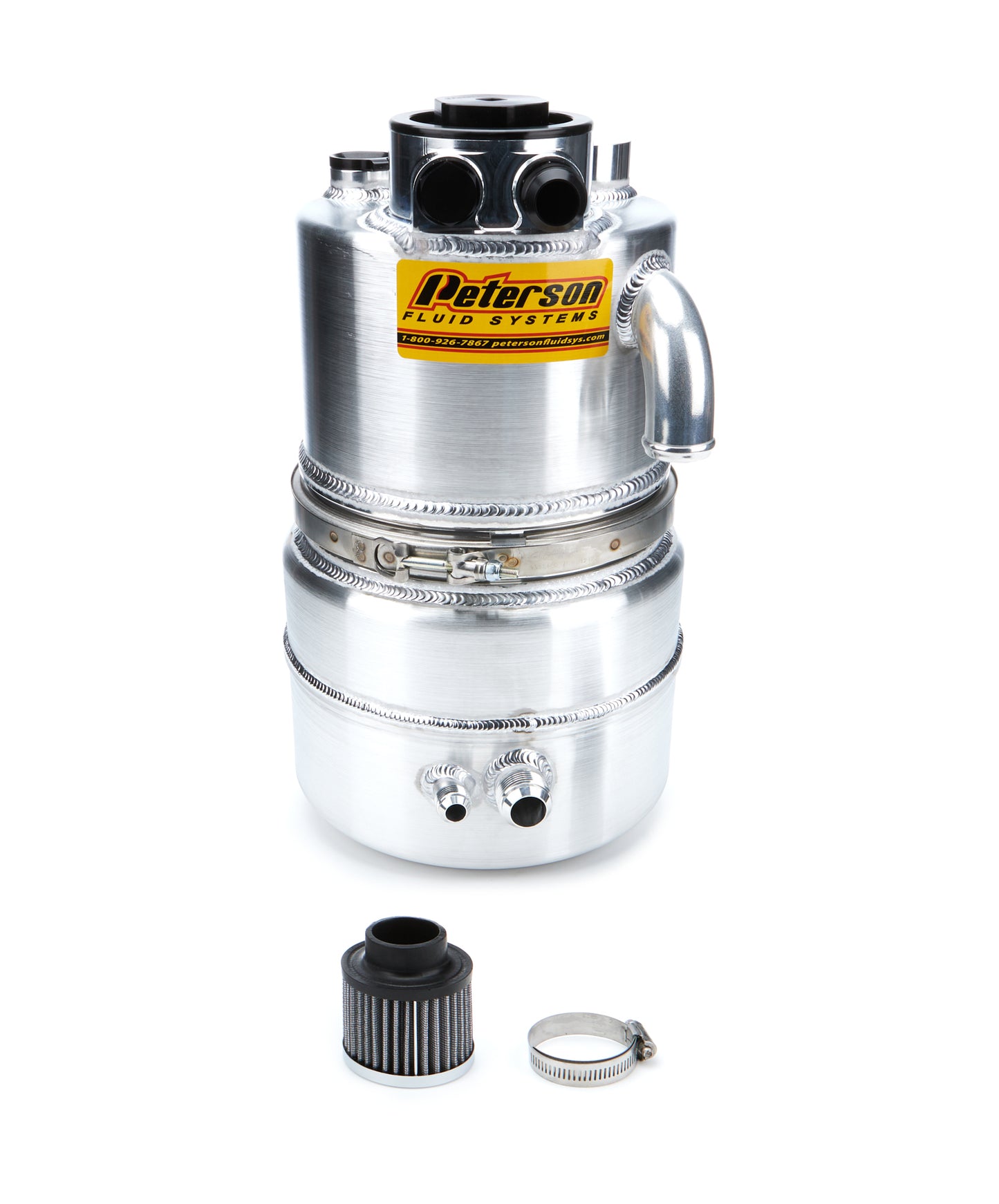 Peterson Fluid PTR08-9019 Dry Sump Tank 5Gal w/ 10in Bottom