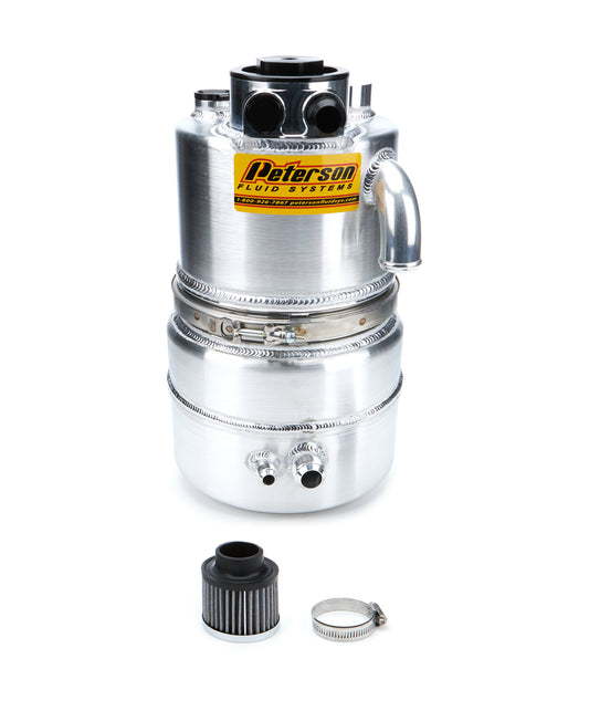 Peterson Fluid PTR08-9019 Dry Sump Tank 5Gal w/ 10in Bottom