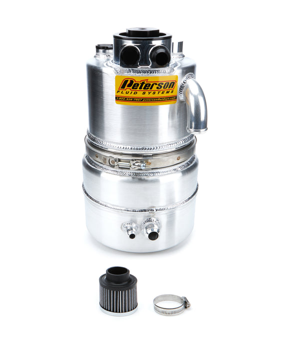 Peterson Fluid PTR08-9019 Dry Sump Tank 5Gal w/ 10in Bottom