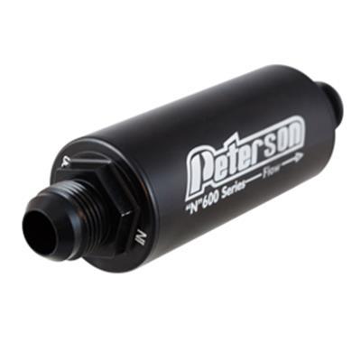 Peterson Fluid PTR09-0621 Fuel Filter -8an 100 Micro Black