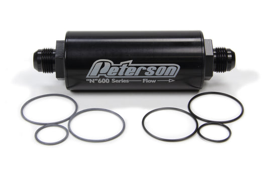 Peterson Fluid PTR09-0622 10an Inline Fuel Filter w/100 Micron Filter