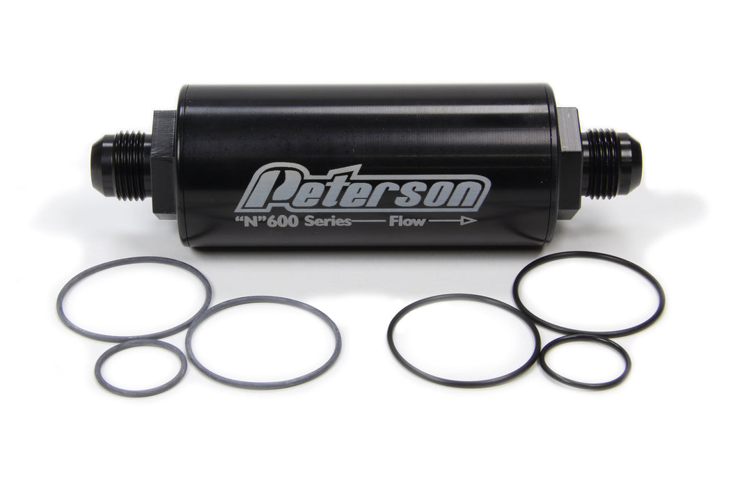 Peterson Fluid PTR09-0622 10an Inline Fuel Filter w/100 Micron Filter