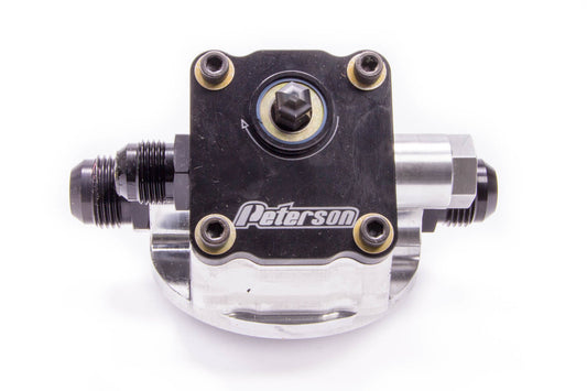 Peterson Fluid PTR09-1501 Engine Primer Oil Filter Mount 10an Chevy L to R