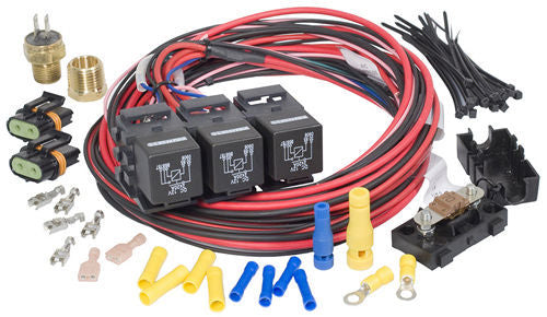 Painless Wiring PWI30116 Dual Activation/Dual Fan Relay Kit On 195 off 185