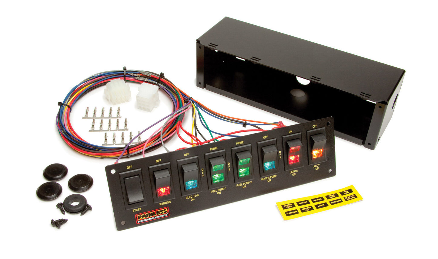 Painless Wiring PWI50202 8 Switch Roll Bar Panel