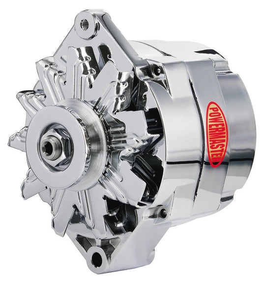 Powermaster PWM17127 Chrome 85amp Delco Alternator 1 Wire