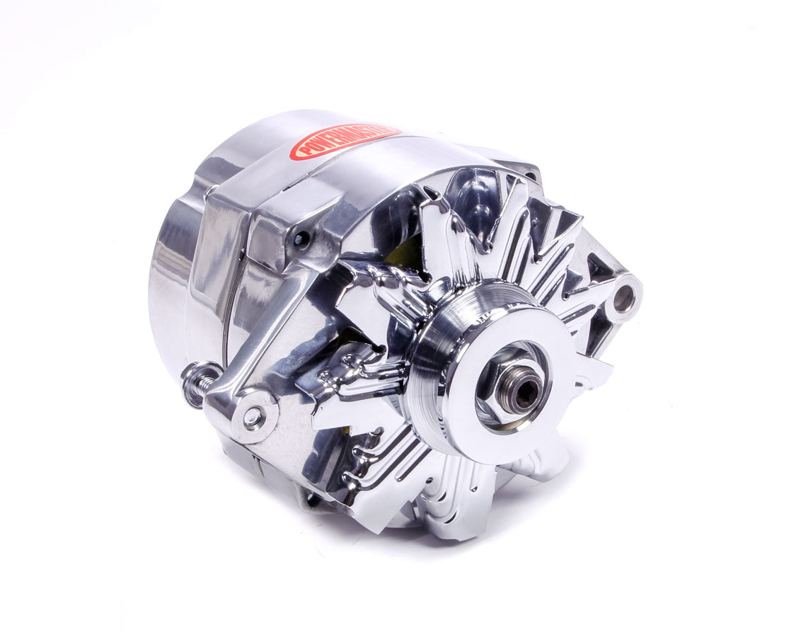 Powermaster PWM27294 Polished 100 amp Delco Alternator
