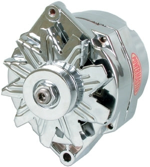 Powermaster PWM37293 Chrome Delco 150amp Alternator 1 Wire