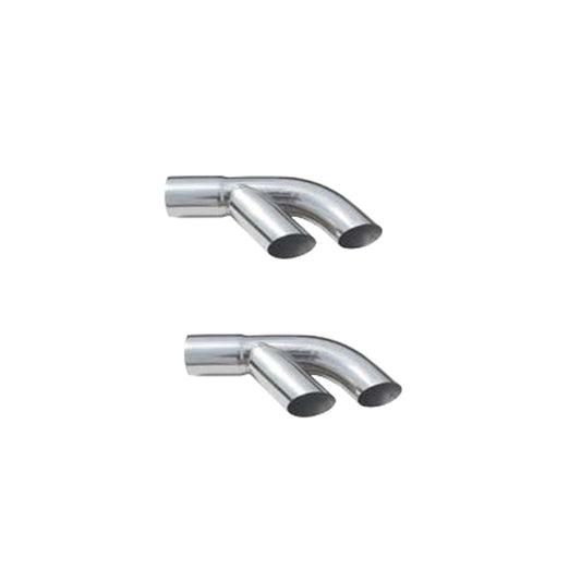 Pypes Performance Exhaust PYPEVT13 Exhaust Tip Slip Fit 3in to Dual 3in