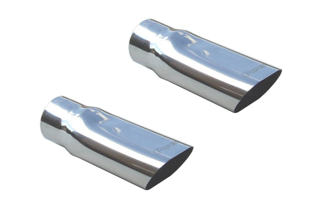 Pypes Performance Exhaust PYPEVT56 Exhaust Tips Slip Fit 3in to 3.75in Pair