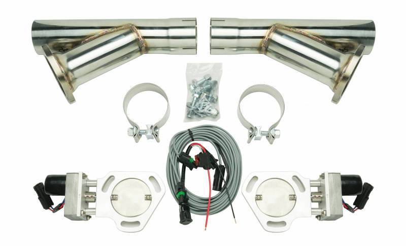 Pypes Performance Exhaust PYPHVE10K Exhaust Cutout Kit Dual w/YPipe 2.5in Pair