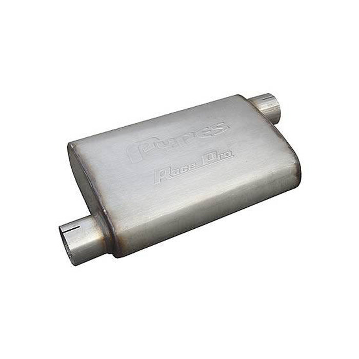 Pypes Performance Exhaust PYPMVR16 Race Muffler 3in Offset/Offset Each