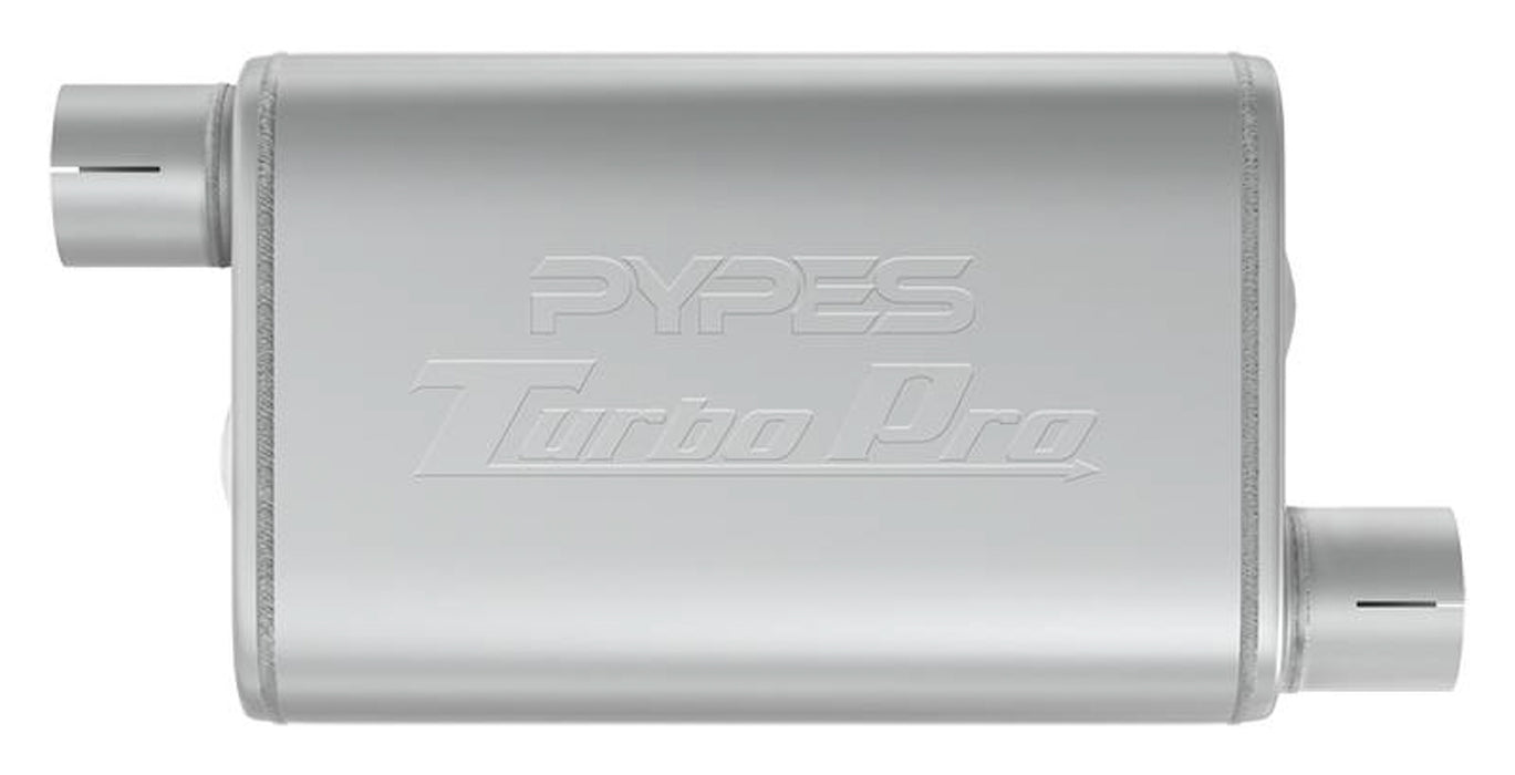 Pypes Performance Exhaust PYPMVT10 Turbo Pro Muffler 2.5in Offset In/Out