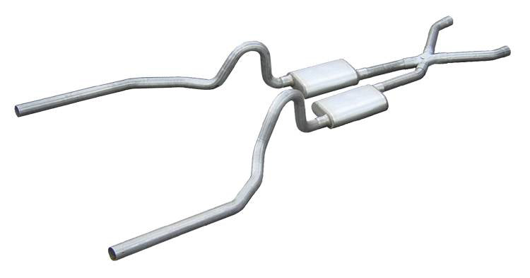 Pypes Performance Exhaust PYPSFM04 71-73 Mustang SBF 2.5in Headers Back Exhaust Kit