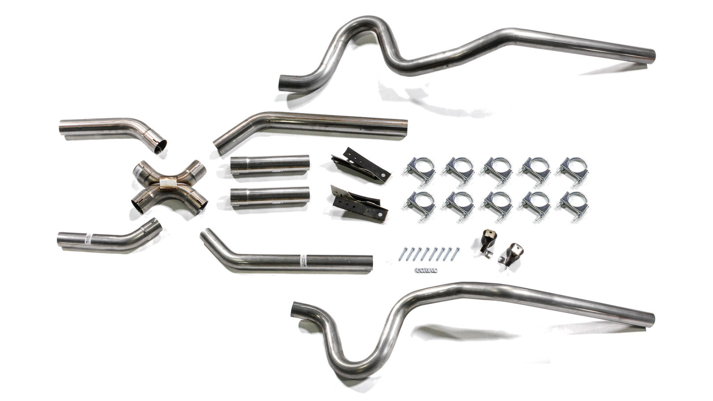 Pypes Performance Exhaust PYPSGA10 64-72 GM A-Body 2.5in Crossmember Back Exhaust