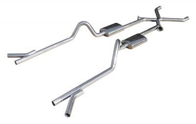 Pypes Performance Exhaust PYPSGC11R 55-57 Chevy 2.5 Exhaust w/X-Pipe