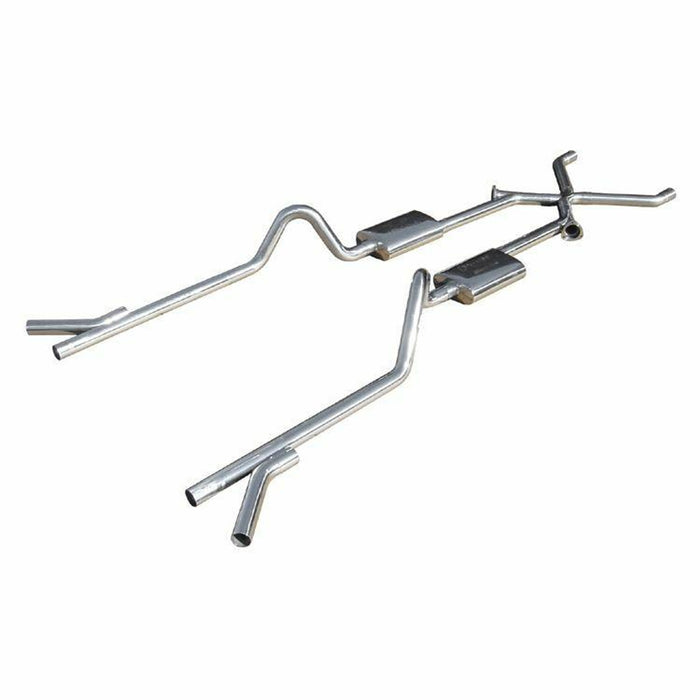 Pypes Performance Exhaust PYPSGC11R 55-57 Chevy 2.5 Exhaust w/X-Pipe