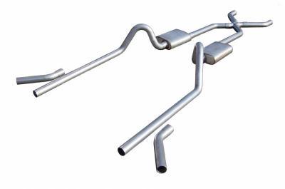 Pypes Performance Exhaust PYPSGC19S 55-57 Chevy 2.5 Exhaust Pocket Kit w/X-Pipe