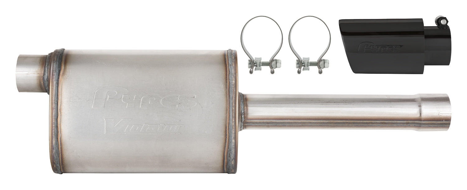 Pypes Performance Exhaust PYPSGT32VB 19-25 GM P/U Muffler/Tip Kit Black