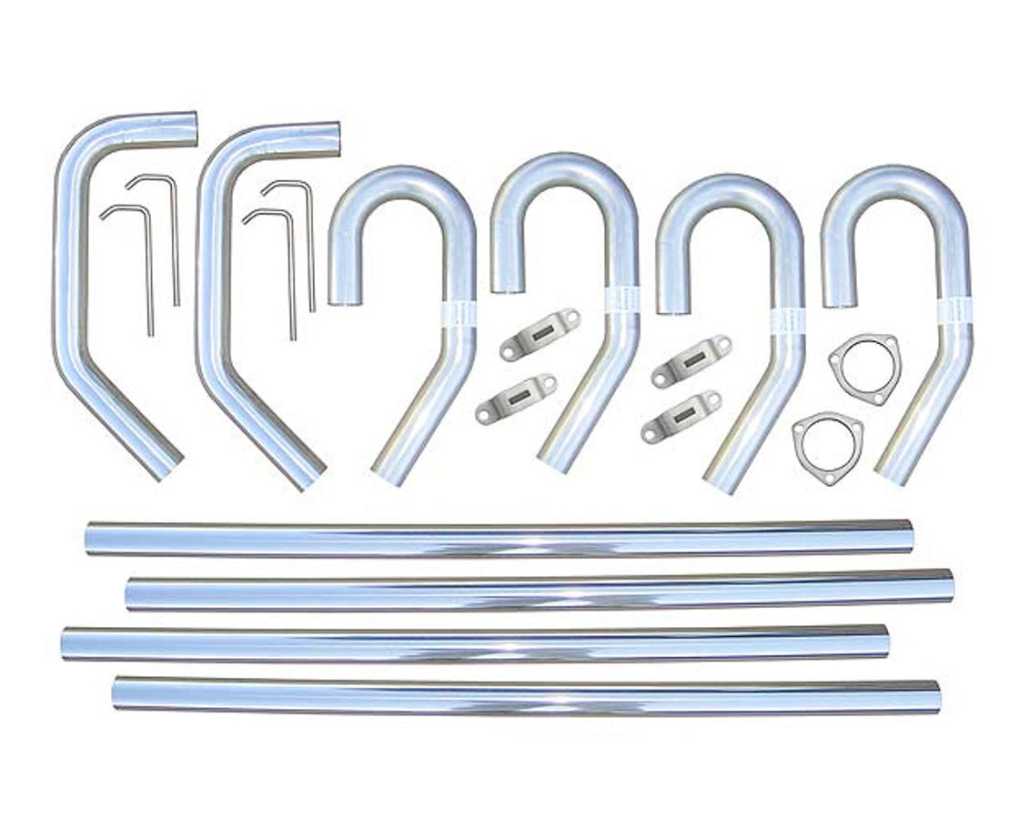 Pypes Performance Exhaust PYPSVV10 SS Builders Kit 2.5in Exhaust w/o X-Pipe