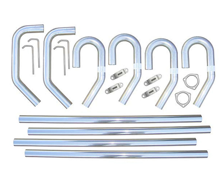 Pypes Performance Exhaust PYPSVV13 SS Builders Kit 3in Exhaust w/o X-Pipe
