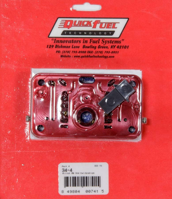 Quick Fuel Technology QFT34-4 Billet Metering Block - Standard Calibration