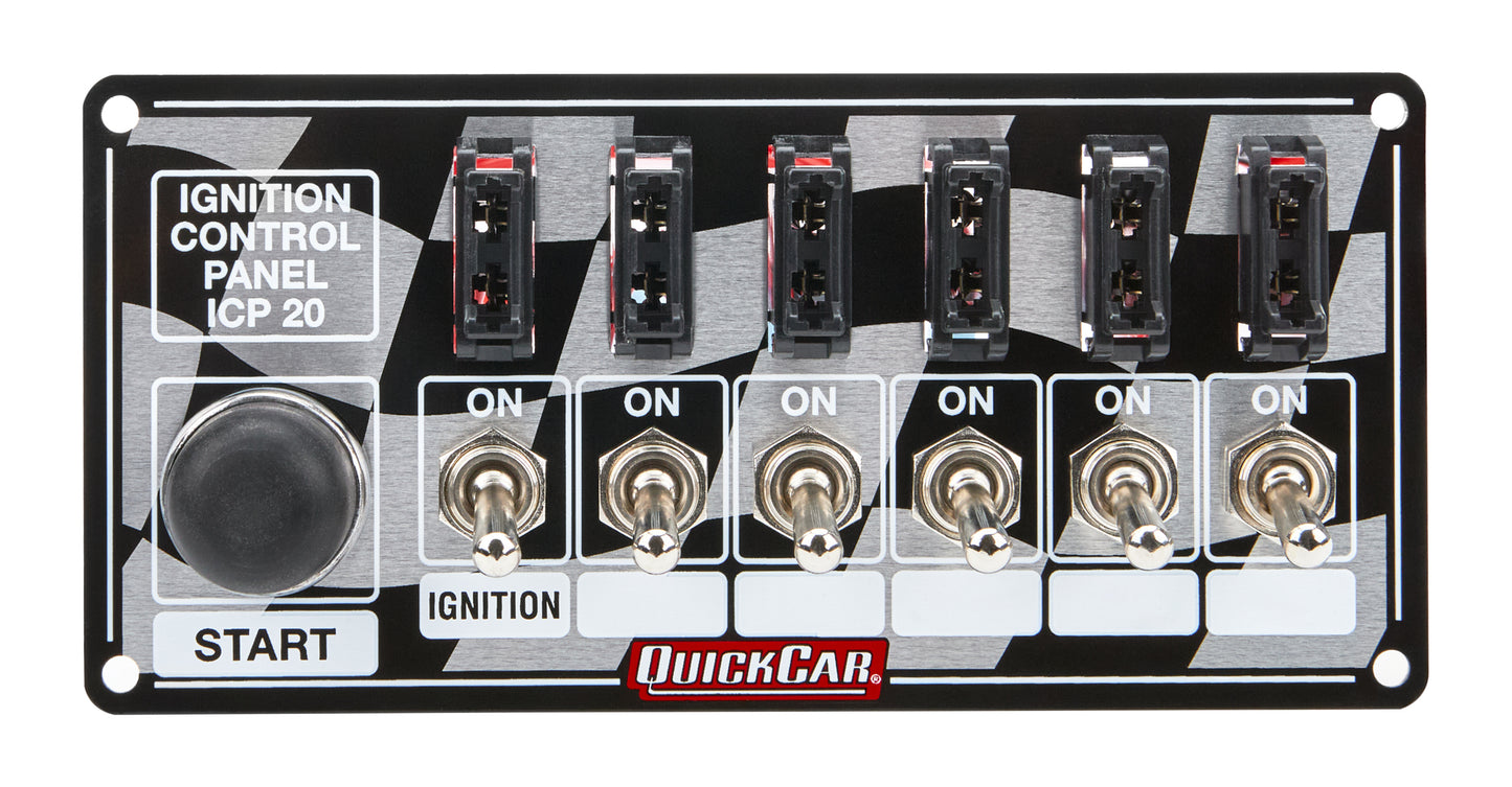 Quickcar Racing Products QRP50-163 Ignition Panel Fused w/Start Button