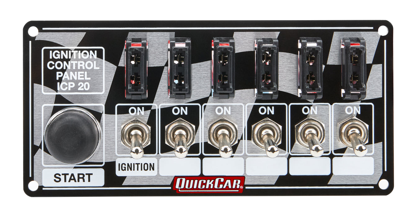 Quickcar Racing Products QRP50-163 Ignition Panel Fused w/Start Button
