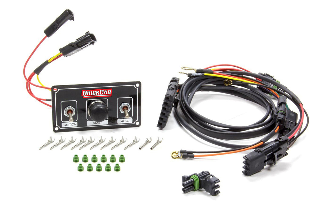 Quickcar Racing Products QRP50-2037 Ignition Harness / Panel Black Modified