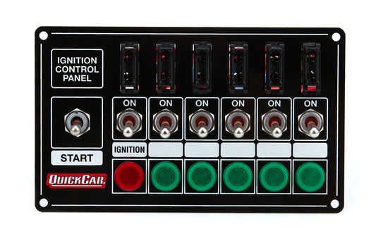 Quickcar Racing Products QRP50-7164 Ignition Panel - Extreme Fused w/Lights