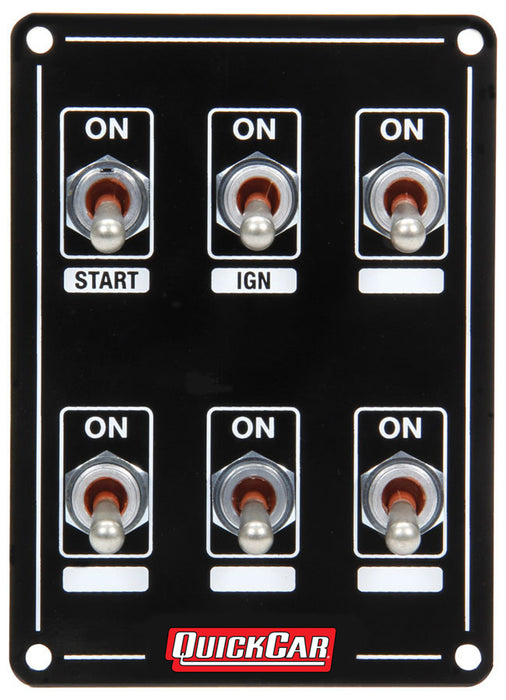 Quickcar Racing Products QRP50-7631 Ignition Panel Extreme 6 Switch Single Ignition