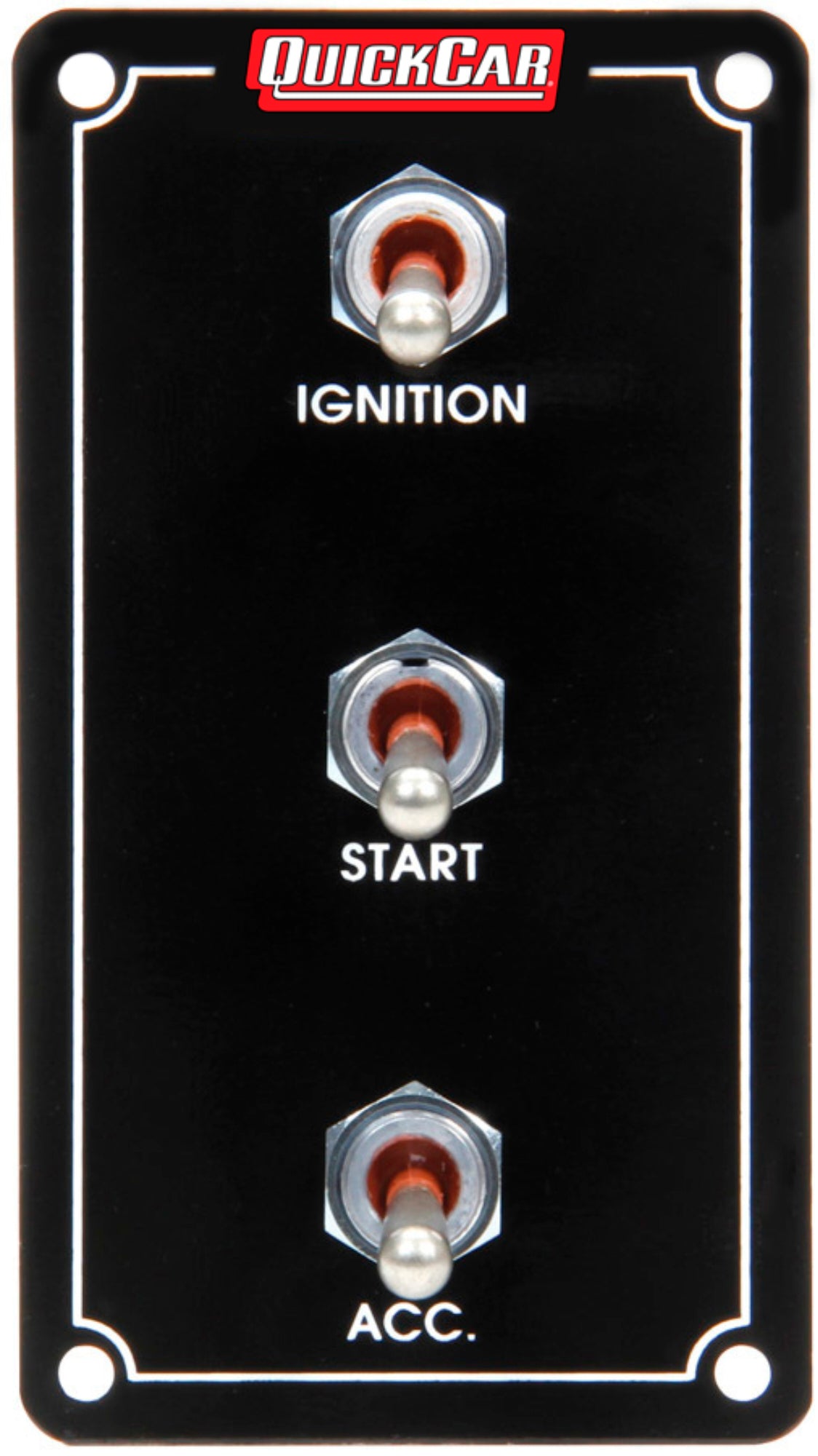 Quickcar Racing Products QRP50-7911 Ign. Panel Extreme Vert. 3 Switch Dual Ignition