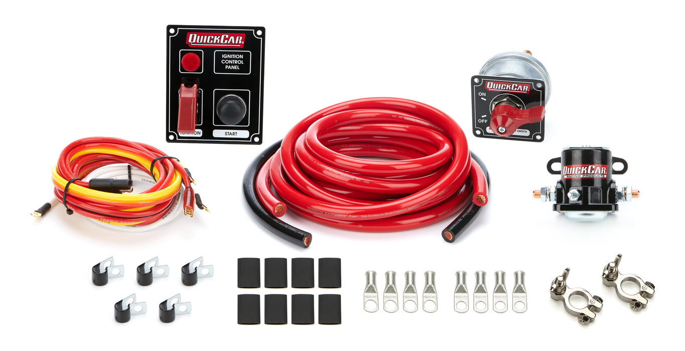 Quickcar Racing Products QRP50-830 Wiring Kit 2 Gauge with Black 50-853 Panel
