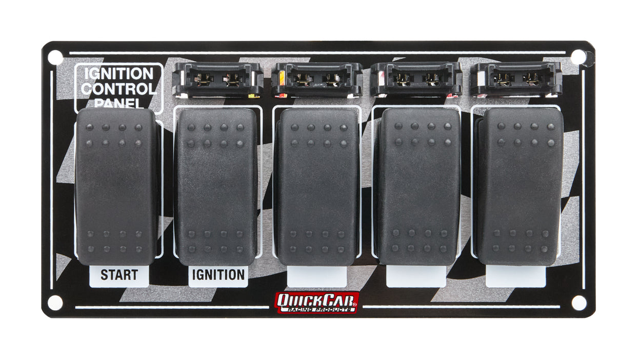 Quickcar Racing Products QRP52-163 Ignition Panel w/ Rocker Switches & Fuses