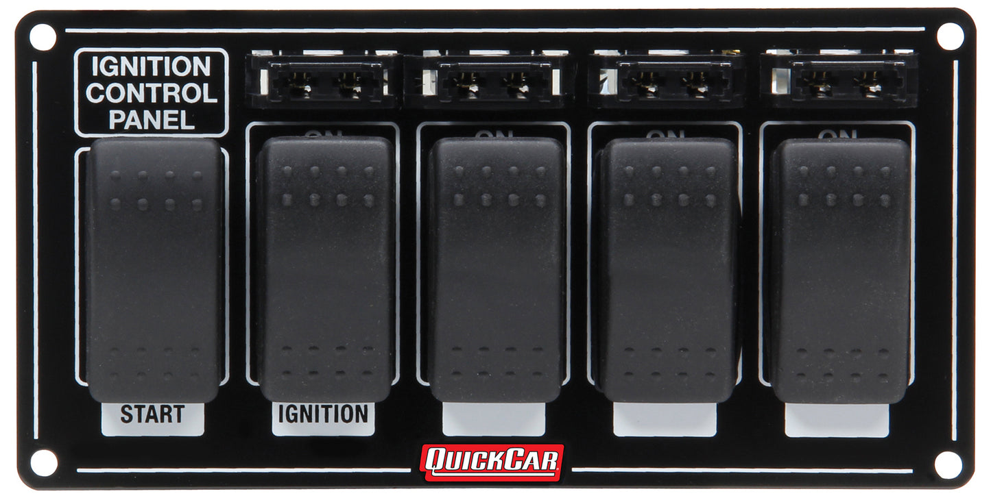 Quickcar Racing Products QRP52-863 Ignition Panel w/ Rocker Switches & Fuses