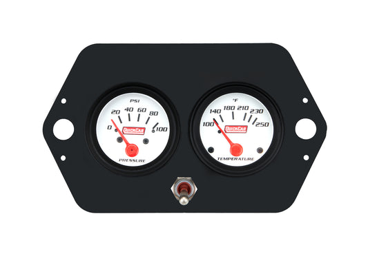 Quickcar Racing Products QRP61-2205 Gauge Panel 2in Open Wheel w/ Switch