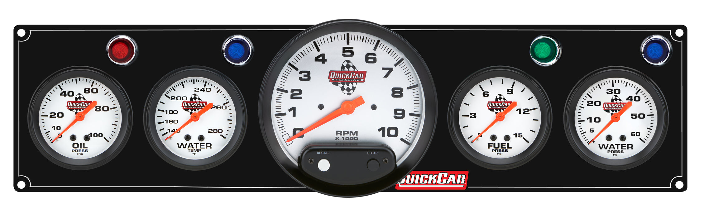 Quickcar Racing Products QRP61-6756 4-1 Gauge Panel OP/WT/FP15/WP Black