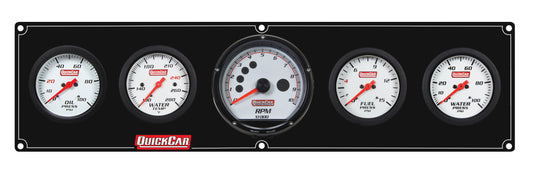 Quickcar Racing Products QRP61-7356 Extreme 4-1 Panel w/Tach OP/WT/FP15/VT Black