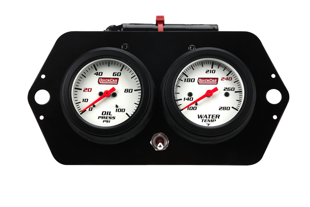 Quickcar Racing Products QRP61-7705 Extreme QuickCar Sprint Gauge Panel OP/WT