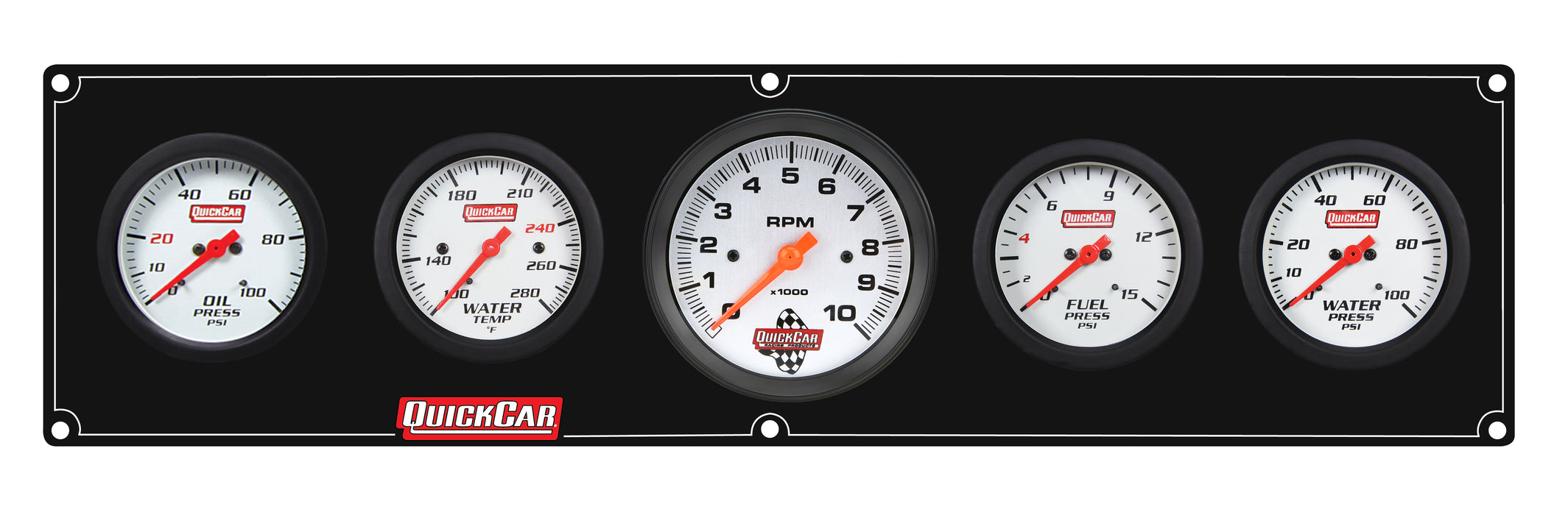 Quickcar Racing Products QRP61-77563 Extreme 4-1 Panel w/Tach OP/WT/FP15/WP Black