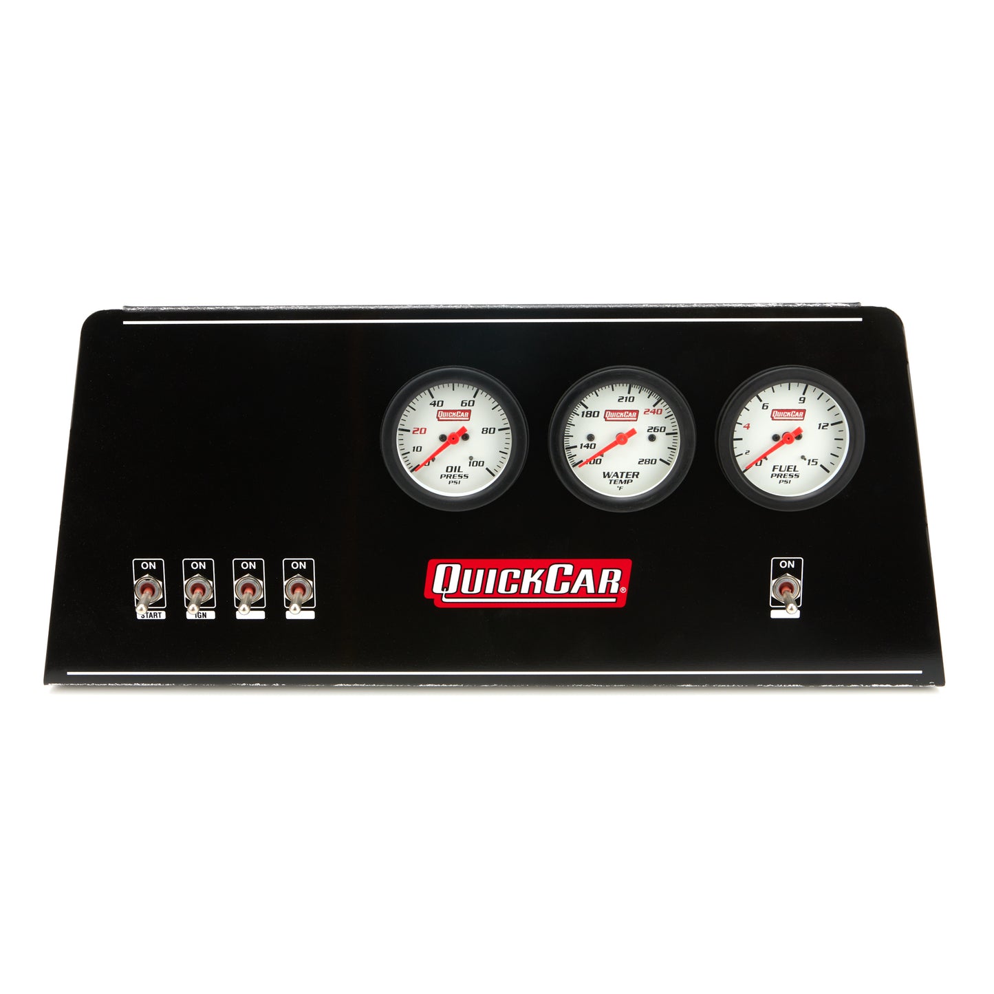 Quickcar Racing Products QRP61-812-038 Dash Panel NE Mod Ext OP/WT/FP Single Ign