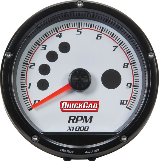 Quickcar Racing Products QRP63-001 Redline Multi-Recall Tach White