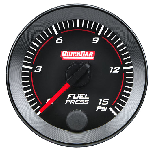 Quickcar Racing Products QRP65-000 RedLine Gauge 2-1/16in Fuel Pressure 0-15ps
