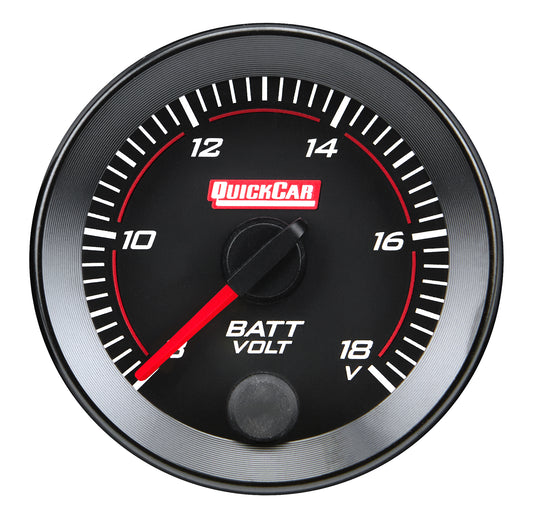 Quickcar Racing Products QRP65-007 RedLine Gauge 2-1/16in Voltmeter 8-18v