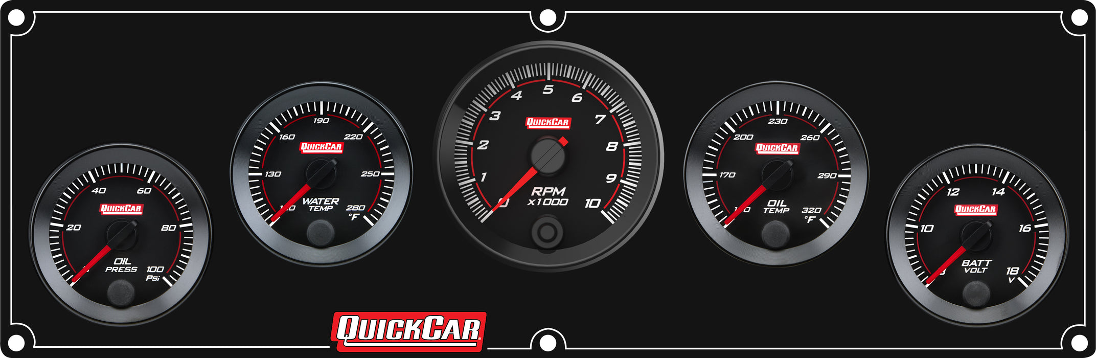 Quickcar Racing Products QRP65-4057 RedLine Panel 2-1/16in 4-1 OP/WT/OT/VT