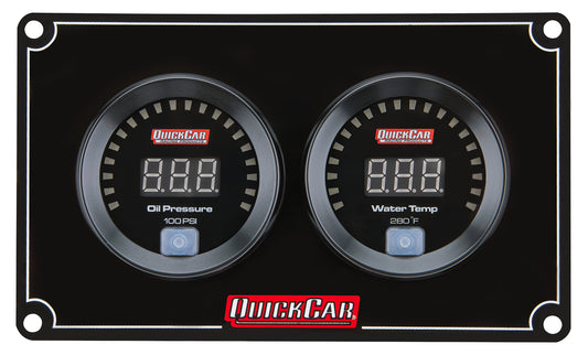 Quickcar Racing Products QRP67-2001 Digital 2-Gauge Panel OP/WT