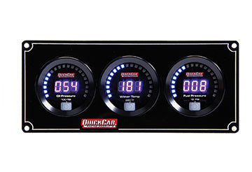 Quickcar Racing Products QRP67-3012 Digital 3-Gauge Panel OP/WT/FP