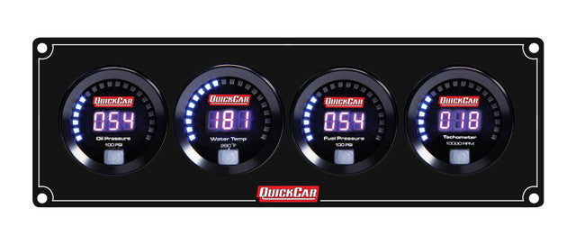 Quickcar Racing Products QRP67-3048 Digital 3-1 Gauge Panel OP/WT/FP100