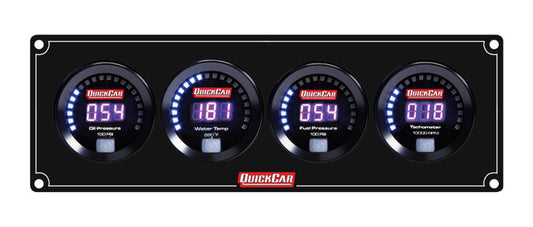 Quickcar Racing Products QRP67-3048 Digital 3-1 Gauge Panel OP/WT/FP100